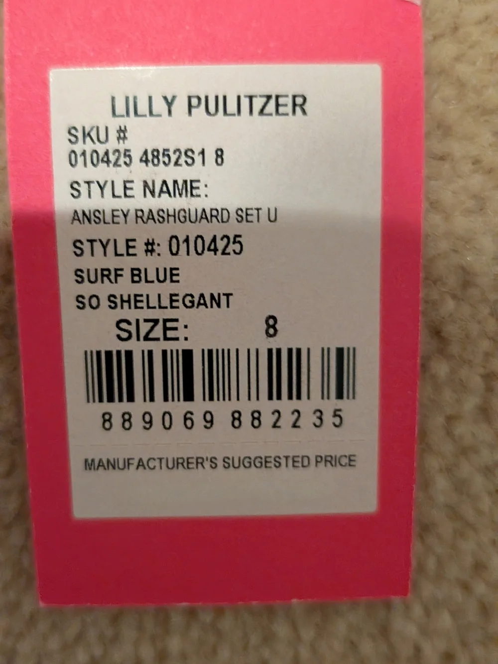 Lilly Pulitzer Floral Long-Sleeve Rashguard Set - Aqua & Pink